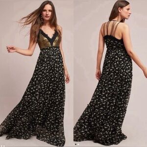 Anthropologie Ranna Gill Lakshmi Maxi Dress Size 4